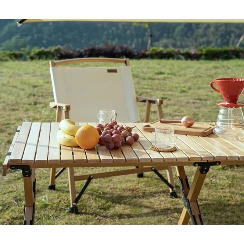 ‼️Table Camping  ‼️โต๊ะแคมป์ปิ้ง แบบพับ พกพาสะดวก โต๊ะไม้บีช campping
