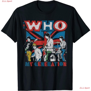 เสื้อยืดวงดนตรีThe Who Official My Generation Vintage T-Shirt The Kinks เดอะคิงส์ วงร็อค เสื้อพิมพ์ลาย ผู้ชาย ผู้หญิง เส