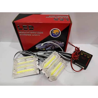 ไฟฉุกเฉิน DC 12V 20W LED รุ่น COP*4 กันน้ำสำหรับรถพ่วง SUV RV สีแดง