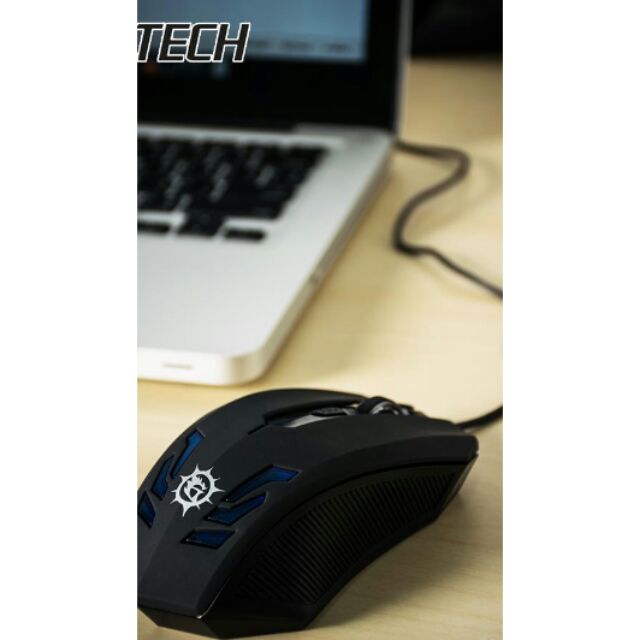 GTECH เม้าส์ Gaming Mouse : สีดำ