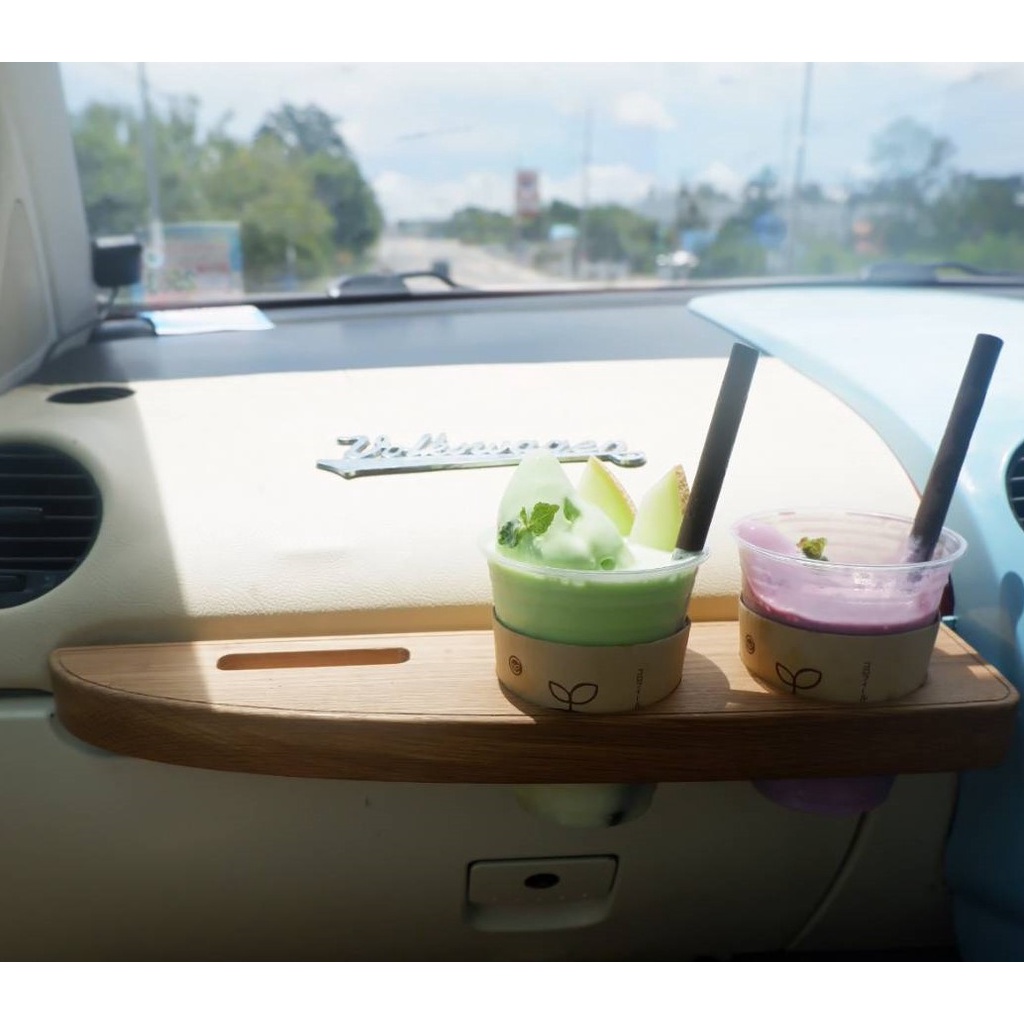 ที่วางแก้ว อะไหล่ ของแต่ง เสริมรถ VW New beetle พร้อมที่โทรศัพท์