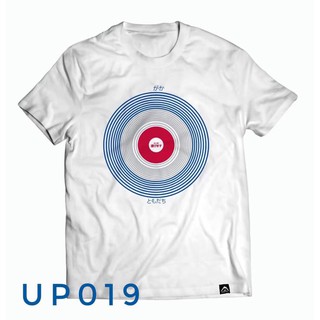 เสื้อยืด แขนสั้น สีขาว ผ้าโพลีเอสเตอร์(up019)