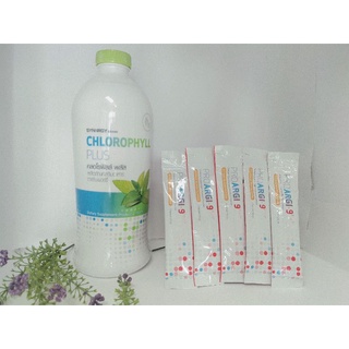 คู่เทพ CHLOROPHYLL PLUS Synergy คลอโรฟิลล์ พลัส สูตรน้ำเข้มข้น คู่โปรอาร์จิไนน์ พลัส5ซอง