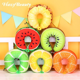 【บลูไดมอนด์】Fruits U Shaped Pillow Cushion Nanoparticles Neck Pillow Car Travel Pillow Travel Accessories