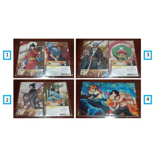 แฟ้ม A4 ลายวันพีช เซตละ 2 แผ่น || One Piece