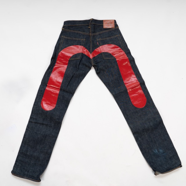 แท้💯💯 แรร์ Evisu ยีนส์ No.2 LOT2000 Custom Paint MADE IN JAPAN