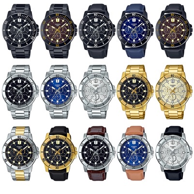 Casio สำหรับผู้ชาย MTP-VD300D-1E,MTP-VD300D-2E,MTP-VD300G,MTP-VD300L-1E,MTP-VD300L,MTP-VD300,MTP-VD3