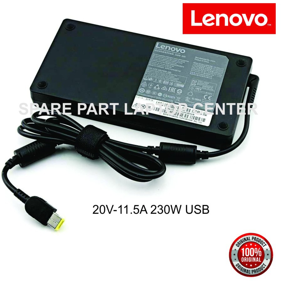LENOVO THINKPAD ADAPTER 20V 11.5A USB GX20L29347 00HM627 01FR046 4X20E75111 SA10M42756 SA10E75805