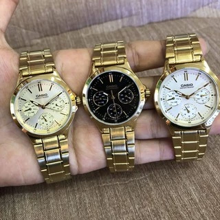 Casio แท้ศูนย์ Cmg 100% Standard นาฬิกาข้อมือ สีทอง สายสแตนเลส รุ่น LTP-V300G MTP-V300G ประกันศูนย์ 1 ปี
