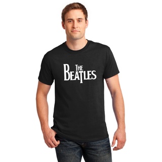 เสื้อยืด ผ้าฝ้าย 100% พิมพ์ลาย The Beatles Rock Band Legend สีดํา ขนาดใหญ่ สําหรับผู้ชาย