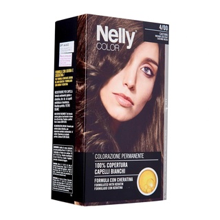 ครีมเปลี่ยนสีผม Nelly Hair Color 4/00 Medium Chestnut