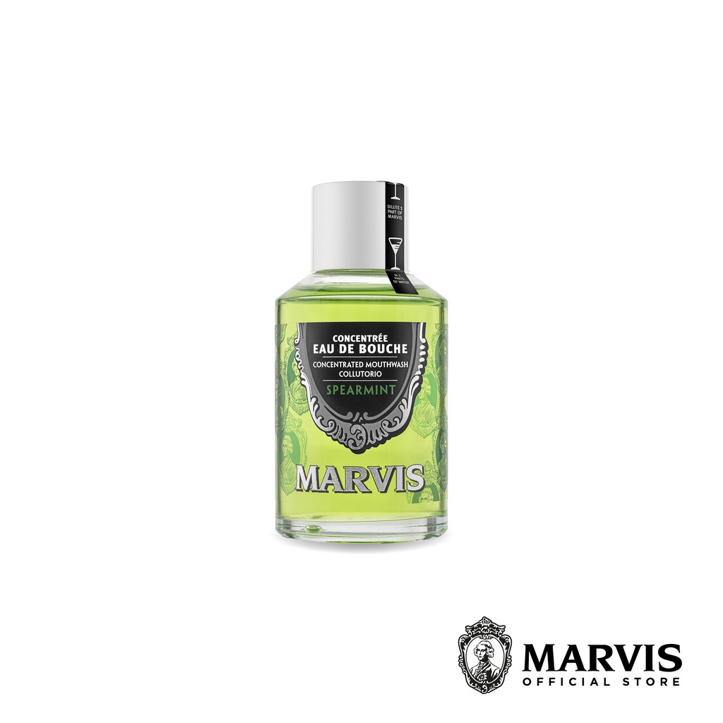 Marvis น้ำยาบ้วนปากมาร์วิสสูตรสเปียร์มินต์ / Marvis spearmint mouthwash