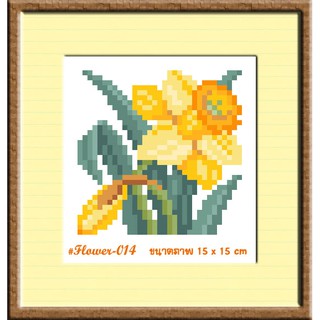 ไอแอมครอสติช DIY งานฝีมือชุดปักครอสติช/ cross-stitch kit รหัสสินค้าTmini-014 ขนาด 15x15 cm.