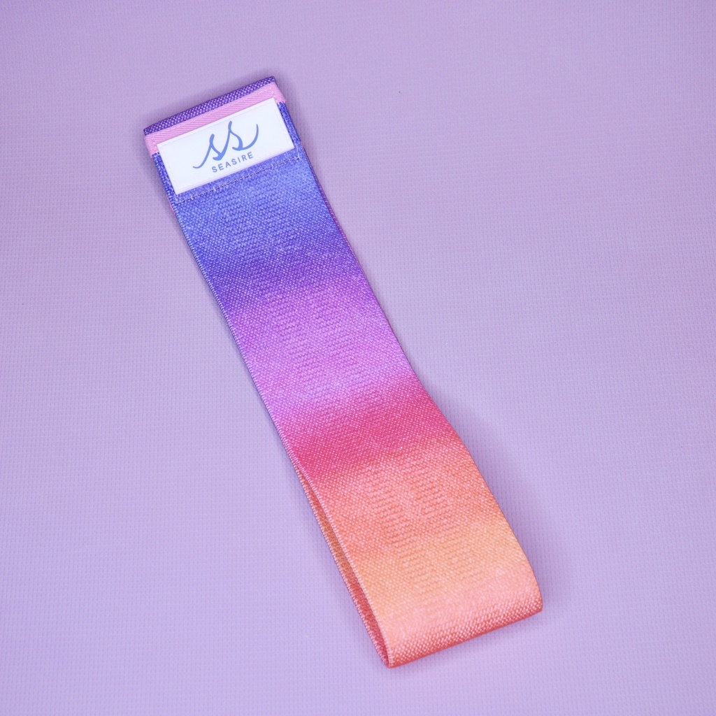 [M] Peach Band สายยางยืดออกกำลังกาย Hip Band Resistance Band สายแรงต้านแบบผ้า ปั้นก้น สควอท กระชับขา Resistance: Medium