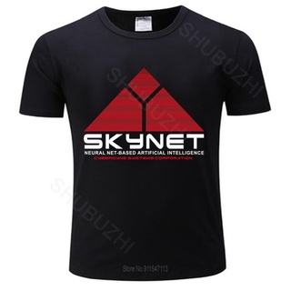 GILDAN 【ขายดี】เสื้อยืด ผ้าฝ้าย 100% พิมพ์ลายโลโก้ Skynet Cyberdyne Sarah Terminator Systems John Research Connor แฟชั่นฤ