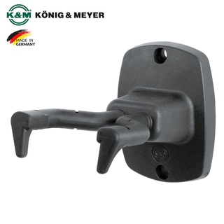 K&amp;M® 16240 Guitar Wall Mount ที่แขวนกีตาร์ ขาแขวนกีตาร์ แบบติดผนัง ตัวล็อคปลายแหลม ทำจากโลหะ, พลาสติก (Model: 16240-000-55) ** Made in Germany **