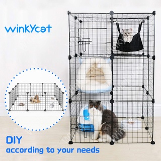 Winky Wink กรงสัตว์เลี้ยง คอกสัตว์เลี้ยง กรงสัตว์เลี้ยง DIY กรงหมา กรงแมว กรงสุนัข กรงแมวแบบคอนโด ออกแบบกรงได้ตามต้องการ