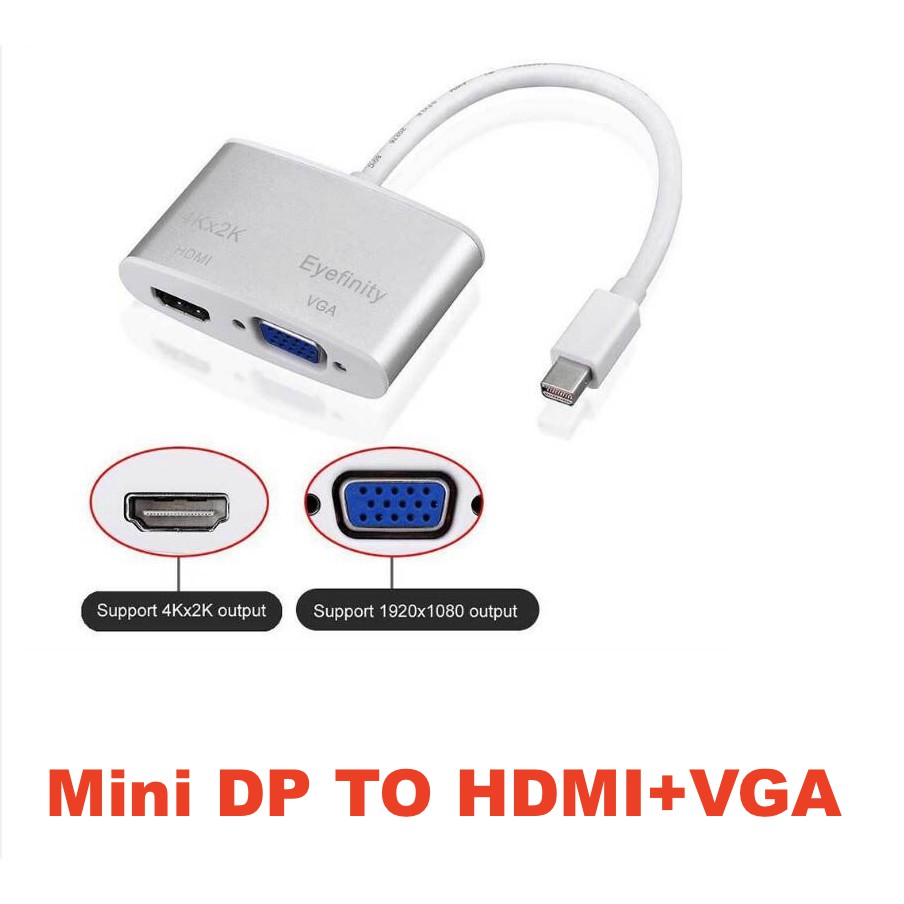 ลดราคา MINI DP Display Port Thunderbolt อะแดปเตอร์สายเคเบิล 4 K * 2 K HDMI/VGA 2 in 1 อลูมิเนียมสำหรับ Mac MacBook Pro Air #ค้นหาเพิ่มเติม สายเคเบิล SYNC Charger ชาร์จ อะแดปเตอร์ชาร์จข้อมูลปฏิบัติ Universal Adapter Coolระบายความร้อนซีพียู การ์ดเสียง