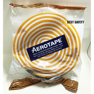 AEROTAPE ฉนวนแผ่นม้วนมีกาวในตัว เทปพันท่อแอร์ 3x50mm x 9.1m