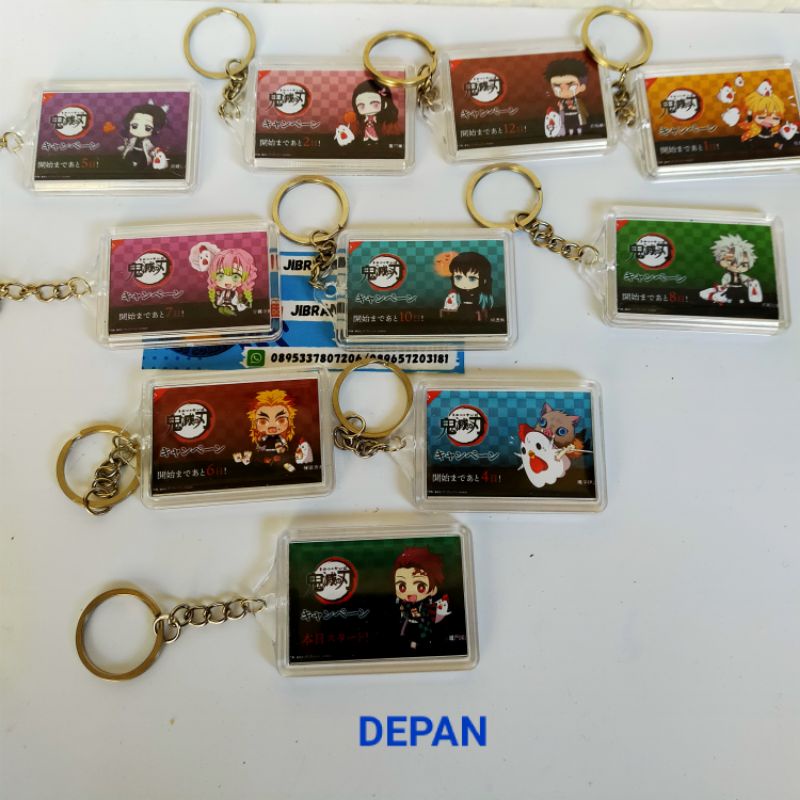 GANTUNGAN KIMETSU NO YAIBA / พวงกุญแจ / พวงกุญแจอนิเมะ / พวงกุญแจอนิเมะ