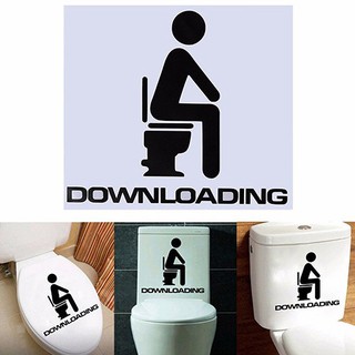 ที่ถอดออกได้ DIY Toilet Seat ห้องสุขาห้องน้ำ Art Home Decals Decor Decor สติ๊กเกอร์ติดผนัง