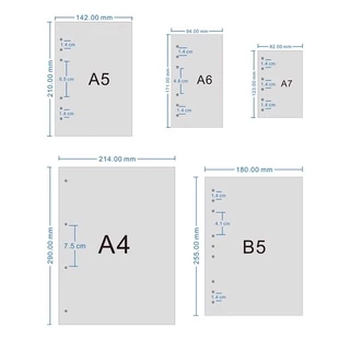 <ใหม่! รายรับ-จ่าย💵> กระดาษรีฟิว 4รู , 6รู , 9รู || ขนาด A4,A5,A6,A7,B5 ใช้กับแฟ้มรีฟิว กระดาษ เครื่องเขียน สำนักงาน