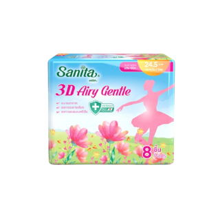 Sanita แซนนิต้า ทรีดี แอรี่ เจนเทิล สลิม มีปีก (เลือกสูตร)