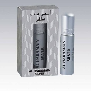 น้ำหอมอาหรับ Al haramain​ Silver perfume oil 10ml​ น้ำ​หอม​ผู้ชาย หอมสดชื่น​