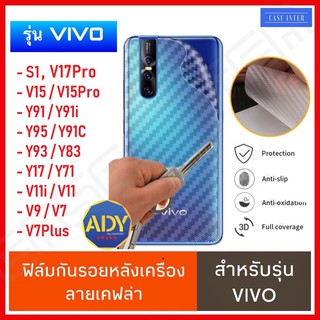 ❌พร้อมส่ง❌ ฟิล์มหลัง Vivo Y21 Y12s Y20 V15 S1 Y91C Y91 Y95 Y91i Y93 Y83 Y17 Y71 V11 V11i V9 V7 Plus ฟิล์มกันรอย เคฟล่า