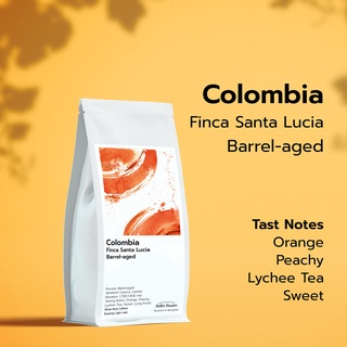 Colombia Finca Santa Lucia Barrel-aged เมล็ดกาแฟคั่วอ่อน