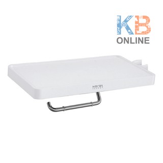 KB-13-351-11 ที่ใส่กระดาษชำระพร้อมที่วางของ และขอแขวนในตัว | Toilet Tissue Holder with Shelf KARAT FAUCET KB-13-351-11