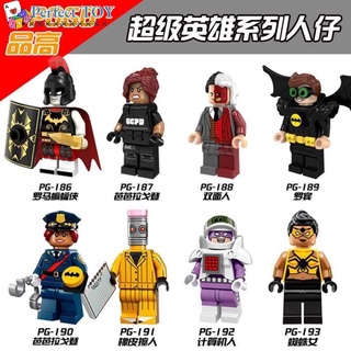 PS Roman Batman Minifigures Spider-Woman Robin Building Blocks DC Kids Toys