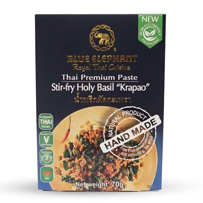 Blue Elephant Thai holy basil stir fry paste 70g 12Pcs/Ctn