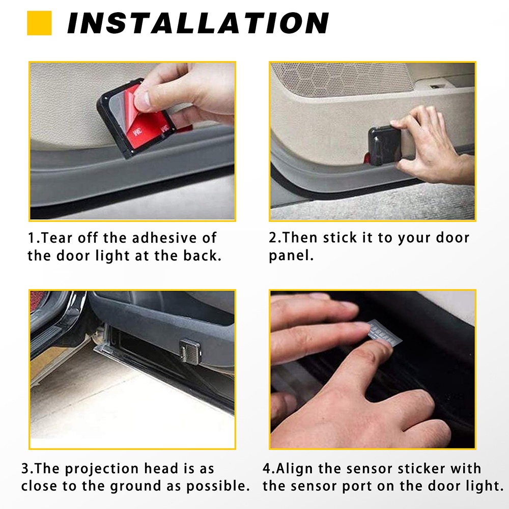 ใหม่ โคมไฟโปรเจคเตอร์ LED ไร้สาย ฉายรูปโลโก้ผี ฉายแสงเลเซอร์ สําหรับตกแต่งภายในรถยนต์ 1 ชิ้น - รูปที่ 7