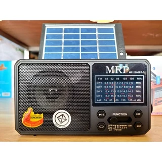 "NEW" วิทยุFM โซล่าเซลล์รุ่นMP-2206 BT-S