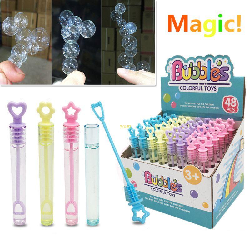 6PCS Super Magic Bubble Soap Bottles Won'for t Burst Bubbles Blower Magic Toy We