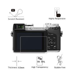 ฟิล์มกระจกนิรภัยกันรอยหน้าจอดิจิตอล 2 ชิ้นสําหรับ panasonic lumix dmc - gf 8 gf 7 gf 9