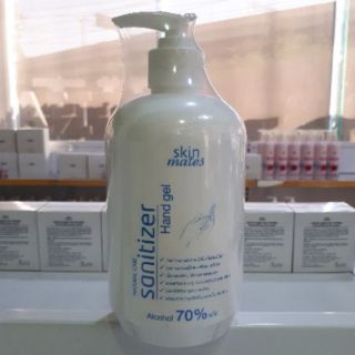 SK6020 เจลแอลกอฮอล์ 70% (ฝาปั๊ม) Skin Mates Natural Care Sanitizer Hand Gel 500ml.