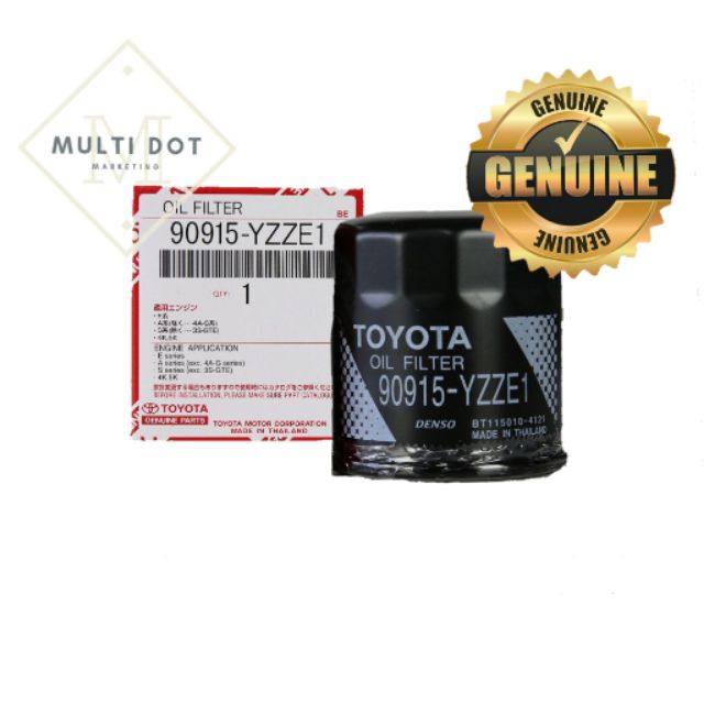กรองน้ํามันเครื่องโตโยต้า 90915-YZZE1 90915-YZZN2 90915-TA001