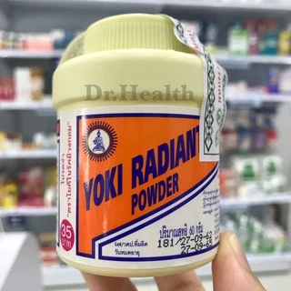 แป้งโยคี ในรัศมีวงกลม YOKI RADIAN POWDER แป้งเย็น ทาผิว โรยเท้า โรยรองเท้า ลดผดผื่น คัน กลิ่น อับ