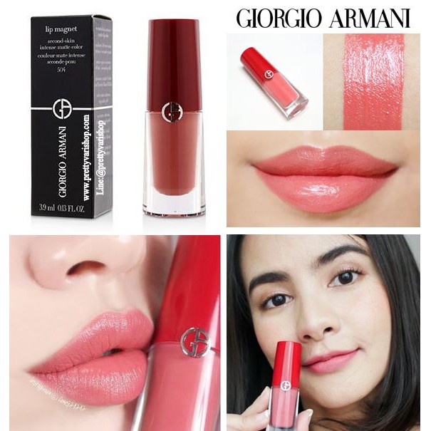 Usa) Giorgio Armani Lip Magnet Intense Matte Color 3.9Ml (ขนาดจริง) #506  ลิควิดลิปสติก เม็ดสีเข้มข้นสูงคมชัด ไร้น้ำหนัก | Shopee Thailand