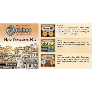 โปรโม อุปกรณ์เกมส์ Orleans: Neue Ortskarten No. 4 Premium Exclusive Tiles ตัวจริงต้องเก็บให้ครบ