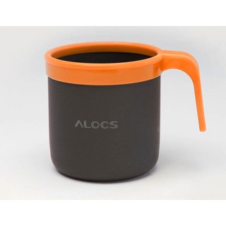 แก้วน้ำอลูมิเนียมเคลือบ ALOCS TW-401 400 ml สีส้ม