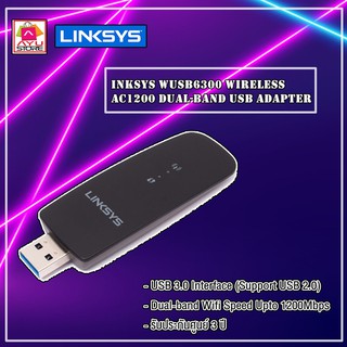 INKSYS WUSB6300 WIRELESS AC1200 DUAL-BAND USB ADAPTER