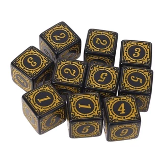 Poop D6 Polyhedral Dice ลูกเต๋า 6 ด้านของเล่นสําหรับเด็ก 10ชิ้น