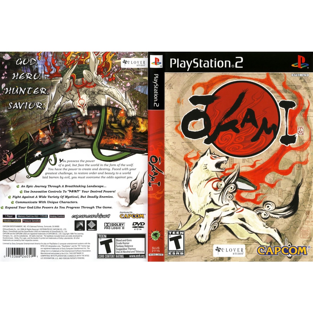 แผ่นเกมส์ PS2 Okami   คุณภาพ ส่งไว (DVD)
