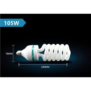 ส่งด่วนๆ✅ หลอดไฟในสตูถ่ายรูป ถ่ายวิดีโอ 105W 6400K E27 Photo Studio Bulb Video Light Photography Daylight Lamp