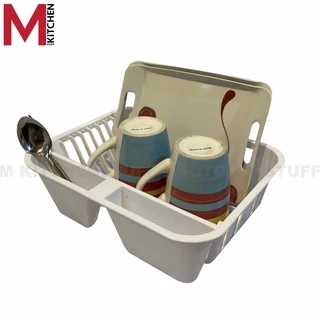 M KITCHEN 954 ชั้นวางจาน ชั้นคว่ำจาน พลาสติก ขนาด25x31x9 ซม (C0)