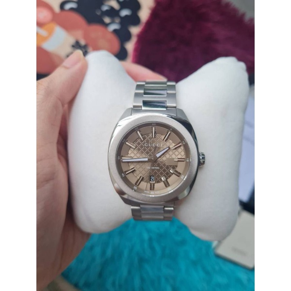 GG 2570 หน้าปัดน้ำตาลทอง สายเลท