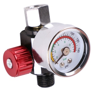 PCF* High Flow Spray Gun Air Pressure Regulator with Gauge 0 to 140 PSI for Car Auto